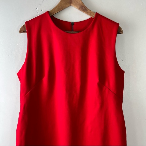 Spanx The Perfect Sheath Dress Red Size XL Sleeveless Slimming Ponte Knit - Picture 4 of 13